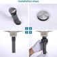 GELE Bathroom Sink Drain with Overflow Anti-Clogging for Lavatory Vanity Sink Brushed Nickel Bathroom Sink Stopper Vessel Pop Up Drain Stopper
