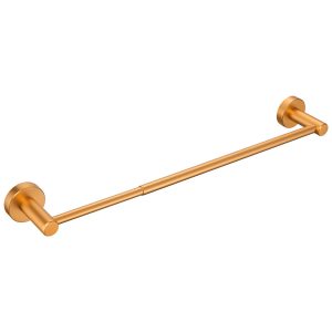 16-27 in Adjustable Expandable Towel Bar for Bathroom Kitchen Thicken Space Aluminum Wall Mount Brushed Gold